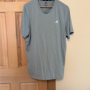 Adidas Men's Light Gray Short Sleeve Tee